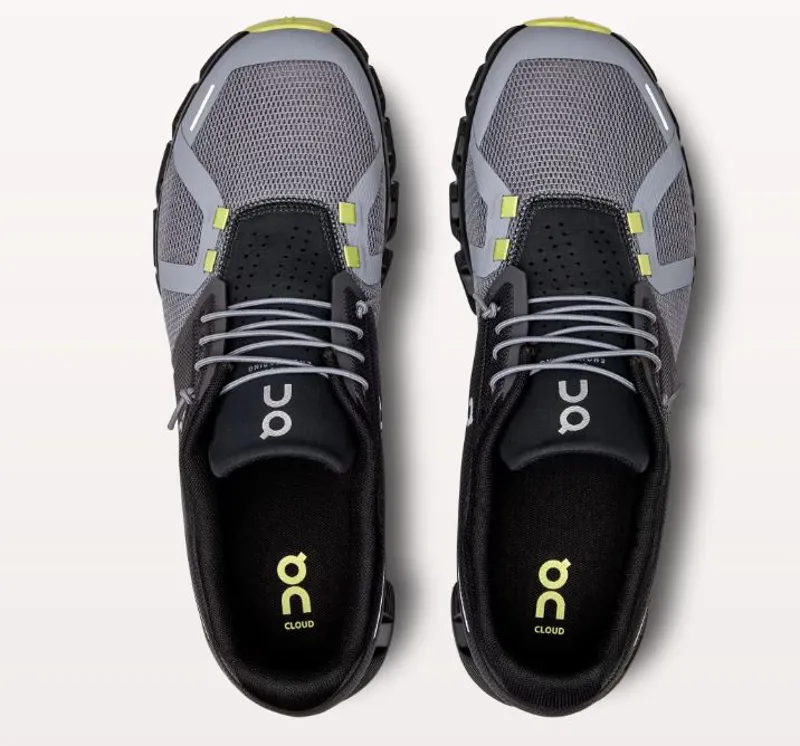 On Running Men's Cloud 5 Shoes in Magnet/Fossil-2